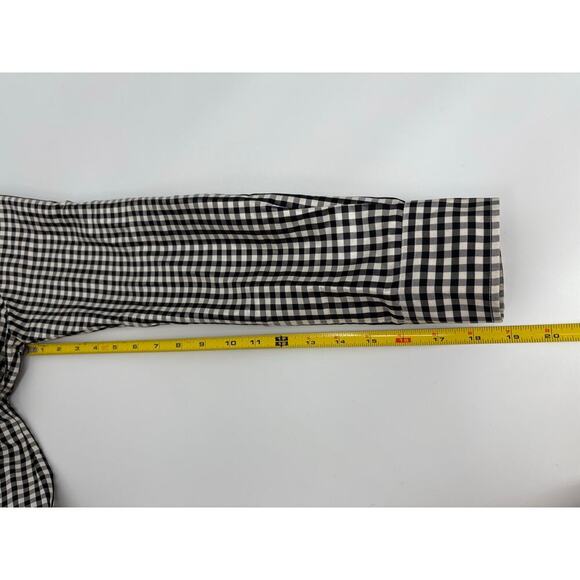 Ralph Lauren Collection Runway 2000 Silk Pearl Snap Button Up Shirt Top Gingham - Picture 13 of 16